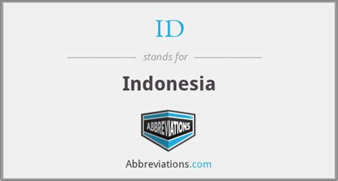 what is the abbreviation for indonesia